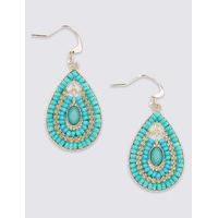 M&S Collection Beaded Teardrop Earrings