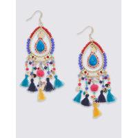 M&S Collection Tassel Havana Drop Earrings