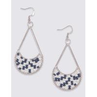 M&S Collection Seed Beaded Teardrop Earrings