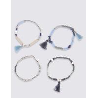 M&S Collection Craft Tassel Stretch Bracelets