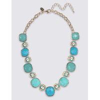 M&S Collection Square Stone Collar Necklace