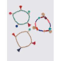 M&S Collection Pom Pom Bracelets