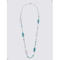 M&S Collection Oval Beaded Rope Necklace