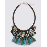 M&S Collection Tassel Bib Collar Necklace