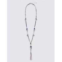 M&S Collection Craft Rope Tassel Necklace