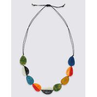 M&S Collection Oval Flat Cord Necklace