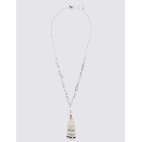 M&S Collection Beady Tube Tassel Necklace