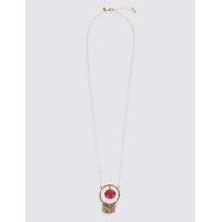 M&S Collection Circle Havana Pendant Necklace