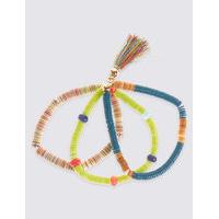 M&S Collection Triple Sequin Tassel Bracelet
