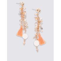 M&S Collection Tassel Detail Drop Earrings