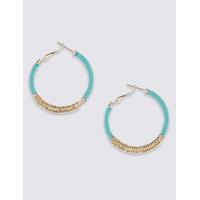 M&S Collection Metal Wrap Hoop Earrings