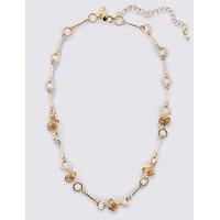 M&S Collection Gold Plated Multi Tex Knot Necklace