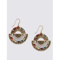 M&S Collection Half Fan Drop Earrings