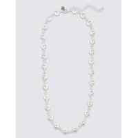 ms collection capped pearl effect necklace