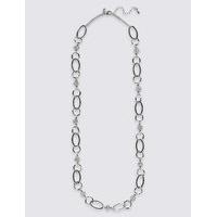 M&S Collection Spiral Bead Links Long Necklace