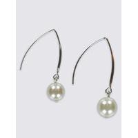 M&S Collection Pearl Effect Hanging Earnings