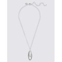 M&S Collection Silver Plated Mini Organic Necklace