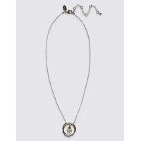 ms collection luxury circle pearl effect necklace