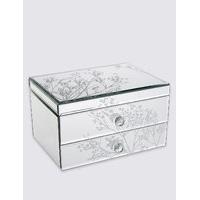 M&S Collection Cherry Blossom 2 Drawer Jewellery Box
