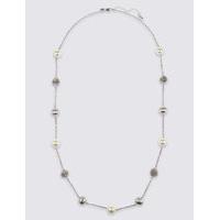 M&S Collection Pearl Effect Snail Station Necklace