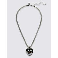 M&S Collection Glass Heart Pendant Necklace