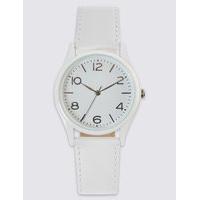 M&S Collection Round Face Analogue Strap Watch