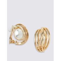 M&S Collection Pearl Effect Clip Earrings