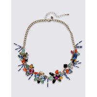 M&S Collection Multi Flower Collar Necklace