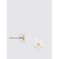 ms collection flower stud earrings