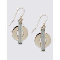 ms collection circle line drop earrings