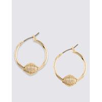 ms collection gold plated knot hoop earrings