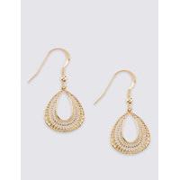 M&S Collection Gold Plated Filigree Fan Earrings