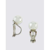 ms collection pearl effect earrings