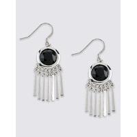 M&S Collection Facet & Drop Earrings