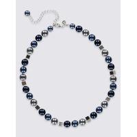 M&S Collection Square Mix Ball Necklace