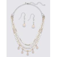 M&S Collection Sparkle Necklace & Earring Set