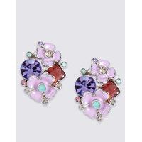 M&S Collection Cluster Flower Stud Earrings
