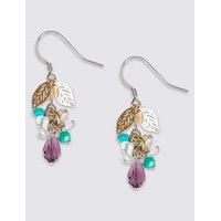 M&S Collection Leaf Charming Drop Earnings
