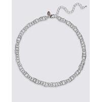 M&S Collection Silver Plated Multi Link Necklace