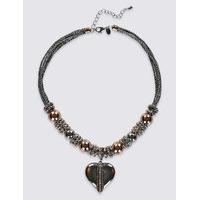 M&S Collection Rope Heart Necklace