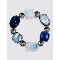 M&S Collection Diamanté Mixed Stone Stretch Bracelet