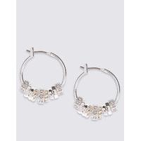 M&S Collection Silver Plated Hoop Earrings