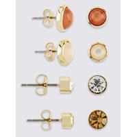 M&S Collection Gold Plated Earrings Set