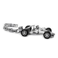 mschumacher stainless steel racing car key chain