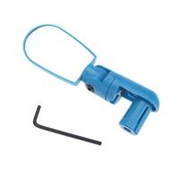 MTB Bike Bicycle Cycling Mirror Mini Handlebar Glass Adjustable Rearview Blue