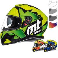 MT Thunder 3 SV Torn Motorcycle Helmet &amp; Visor