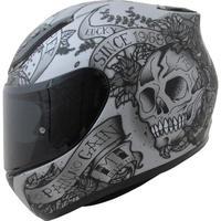 MT Revenge Skull & Roses Motorcycle Helmet & Visor