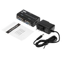 MT-VIKI MT-2502AS 2 Port VGA Splitter One in Two Out Resolution 1920 * 1440 250MHz Bandwidth for Monitors Projectors LCD