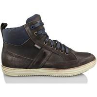 mtng mustang cow suede mocha mens shoes high top trainers in brown