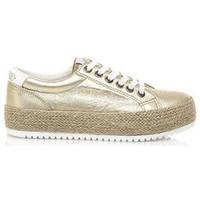 mtng 69223 womens shoes high top trainers in gold